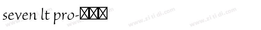 seven lt pro字体转换
